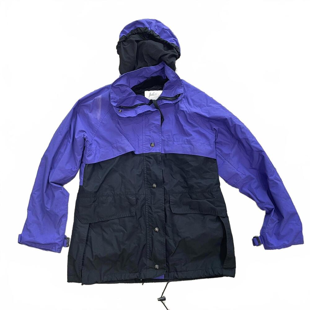 REI Co-op Two-Tone Waterproof Hooded Jacket Women's Size 10